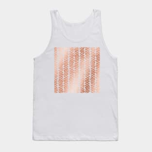 Rose gold chevron Tank Top